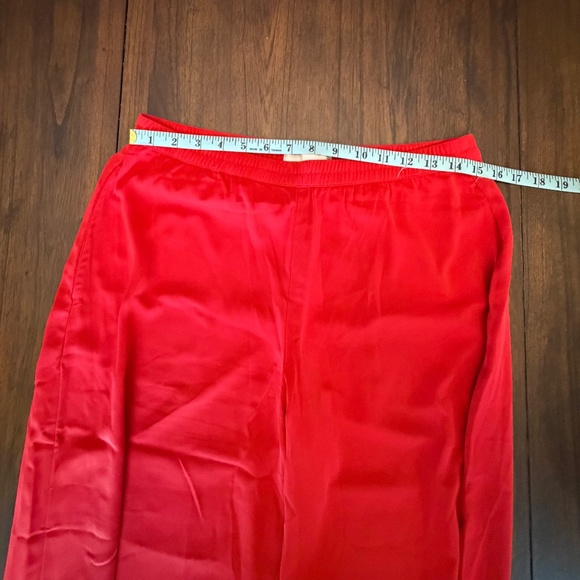 Abercrombie & Fitch Women's Red Flowy Wide Leg Pant, Size Small - Picture 12 of 12